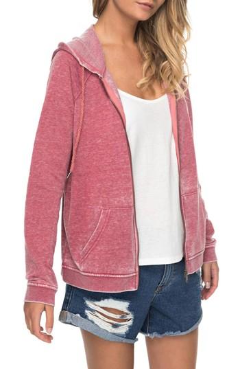 Women's Roxy Break Drop Hoodie - Red