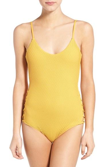 Women's Billabong 'meshin' With You' One-piece Swimsuit