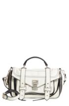 Proenza Schouler Tiny Ps1 Paper Leather Satchel - White