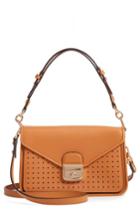 Longchamp Mademoiselle Calfskin Leather Crossbody Bag - Orange