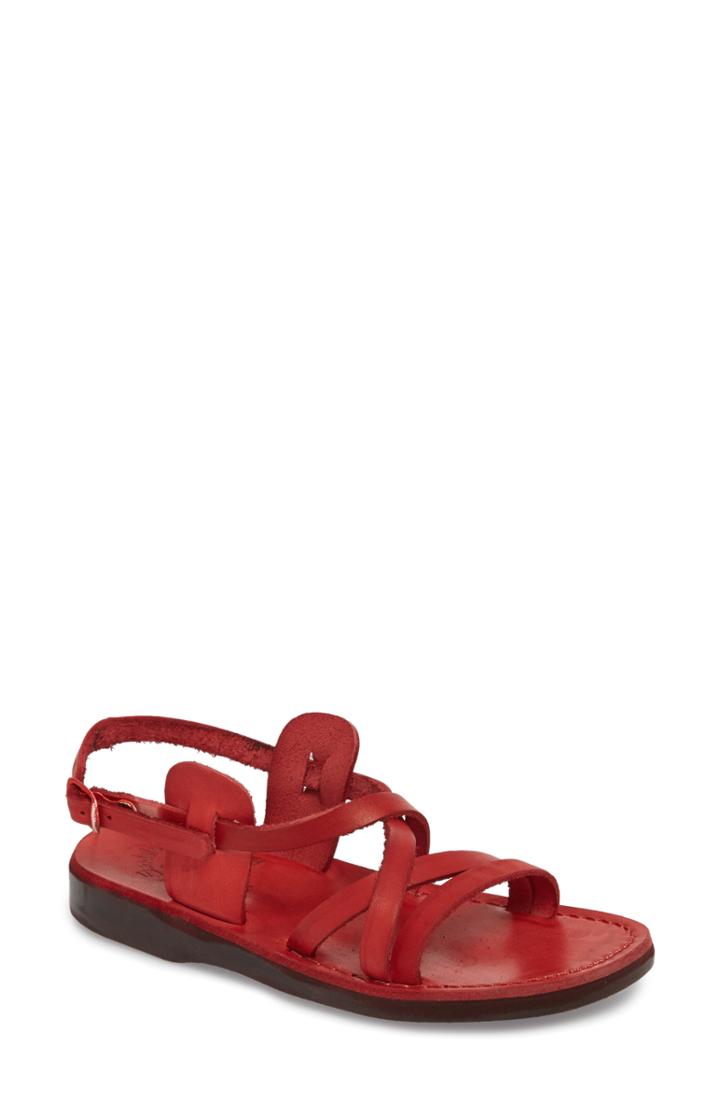 Women's Jerusalem Sandals Tzippora Slingback Sandal Us / 39eu - Red