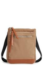 Lodis Zora Rfid Nylon & Leather Crossbody Bag - Brown