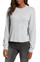 Women's Bp. Cozy Rib Knit Tee, Size - Grey
