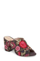 Women's Sole Society Luella Flower Embroidered Mule .5 M - Pink
