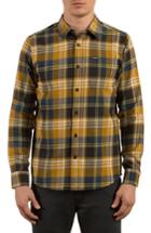 Men's Volcom Caden Plaid Flannel Shirt - Brown