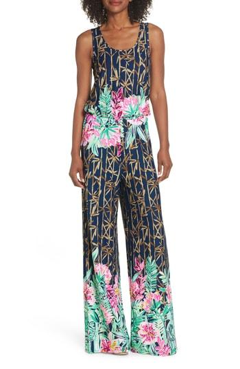 Women's Lilly Pulitzer Kori Jumpsuit, Size - Blue