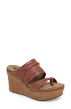 Women's Otbt Tailgate Platform Wedge Mule M - Brown