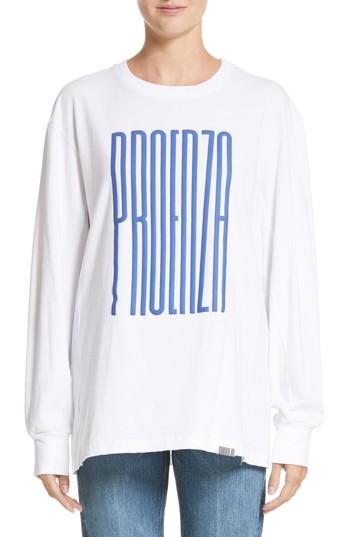 Women's Proenza Schouler Pswl Graphic Jersey Tee - Blue
