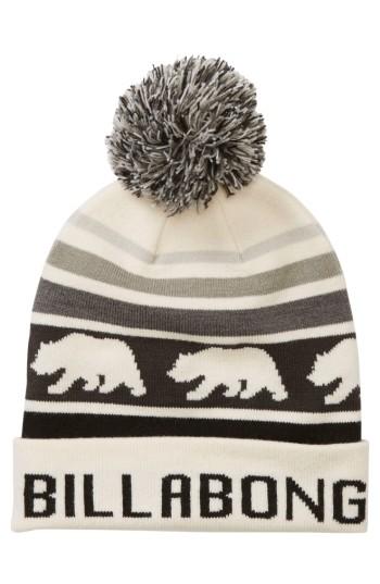 Billabong Cali Love Pompom Beanie - White