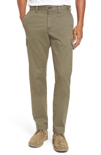 Men's Nordstrom Men's Shop Fit Cargo Pants, Size 33 - Green