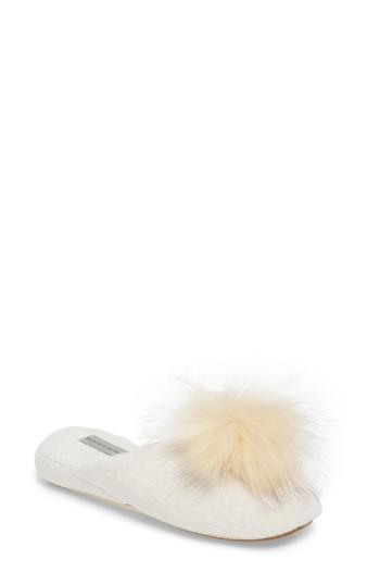 Women's Patricia Green Pretty Pouf Slipper M - White