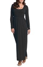 Women's Bun Maternity Cross Top Maternity Maxi Dress