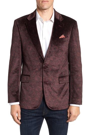 Men's Robert Graham Barton Tailored Fit Sport Coat - Red