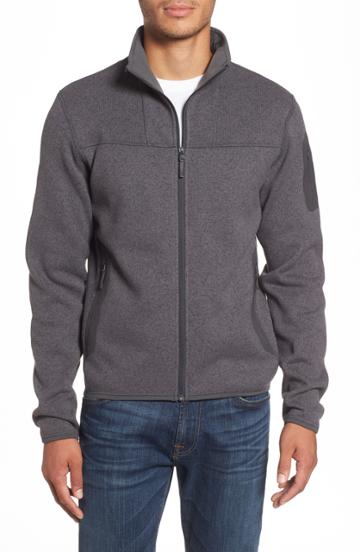 Men's Arc'teryx 'covert' Relaxed Fit Technical Fleece Zip Jacket - Grey
