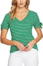 Women's Cece Stripe Rib Knit Top - Green