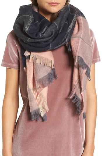 Women's Madewell Brushed Colorblock Scarf, Size - Green