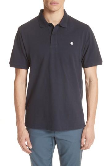 Men's Carhartt Work In Progress Madison Polo - Blue