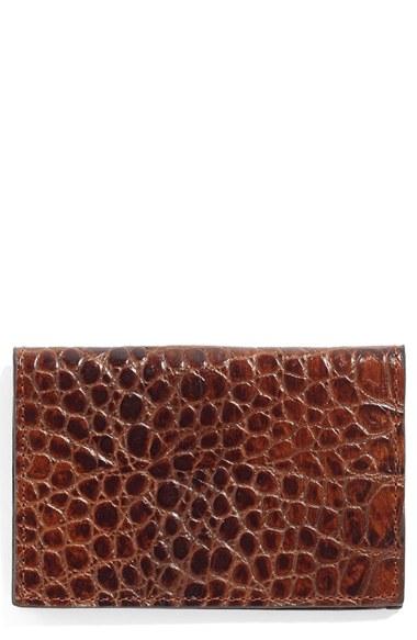 Men's Martin Dingman Leather Card Case - Brown