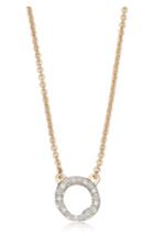 Women's Monica Vinader Riva Diamond Circle Pendant Necklace