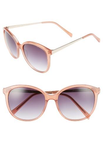 Women's Draper James 56mm Gradient Lens Sunglasses - Blush