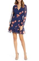 Women's All In Favor Brittany Wrap Minidress - Blue