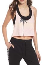 Women's Ivy Park Festival Palm Print Crop Tank, Size - Pink