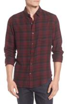 Men's Bonobos Slim Fit Plaid Brushed Twill Sport Shirt - Red