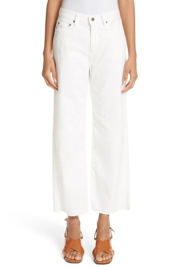 Women's Simon Miller Lamere Wide Leg Crop Jeans - White