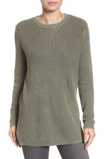 Women's Caslon Tie Back Tunic Sweater - Green