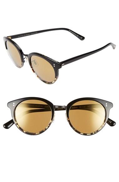 Women's Oliver Peoples 'spelman' 50mm Retro Sunglasses - Noir