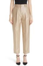 Women's Emporio Armani Metallic Crop Pants Us / 40 It - Metallic