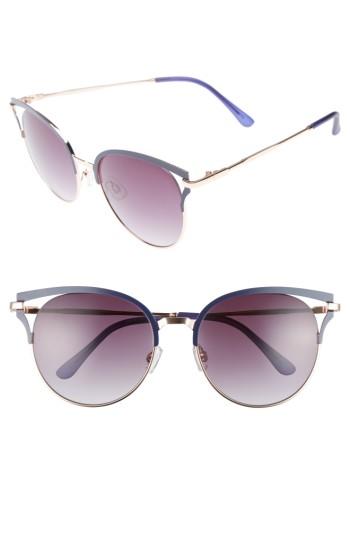 Women's Bp. 55mm Colored Round Sunglasses - Navy/ Smoke