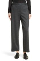 Women's Theory Genie Flannel Knit Pants, Size - Grey