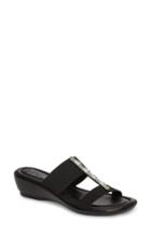 Women's Tuscany By Easy Street Elba Embellished Slide Sandal .5 N - Black