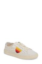 Women's Soludos Embroidered Low Top Sneaker M - White