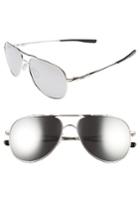 Women's Oakley Elmont 58mm Aviator Sunglasses - Gunmetal/ Warm Grey
