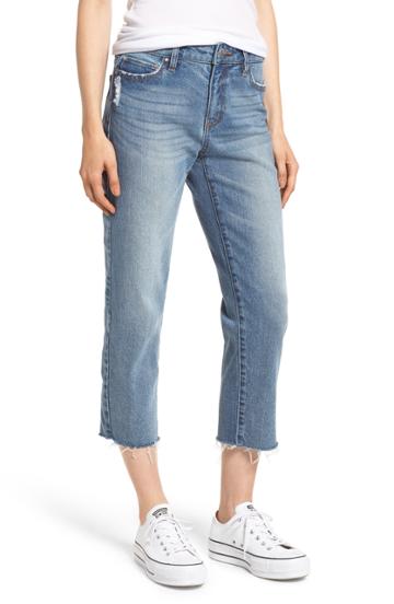 Women's Prosperity Denim Crop Straight Leg Jeans