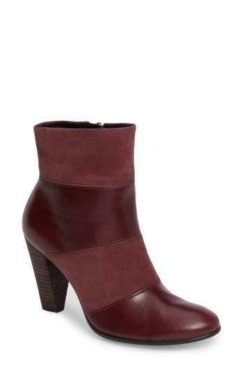Women's Ecco Shape 75 Pieced Bootie -7.5us / 38eu - Burgundy