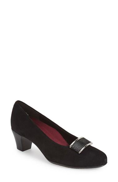 Women's Munro 'mara' Block Heel Pump W - Black