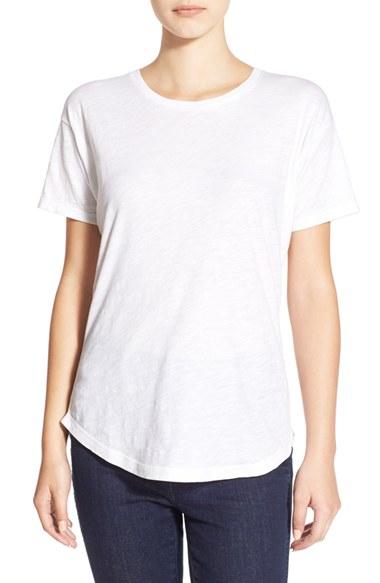 Women's Madewell 'whisper' Cotton Crewneck Tee - White