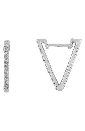 Women's Bony Levy Diamond Triangle Hoop Earrings (nordstrom Exclusive)