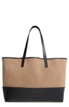 Pedro Garcia East West Suede & Leather Tote -