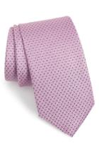 Men's Eton Solid Silk Tie, Size - Pink