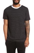 Men's Vince Raw Edge Stripe T-shirt - Black