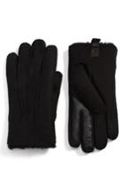 Men's Ugg Smart Sheepskin Shearling Leather Gloves - Black