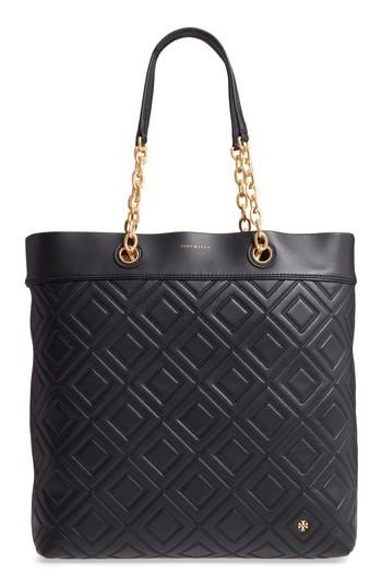 Tory Burch Louisa Lambskin Leather Tote -