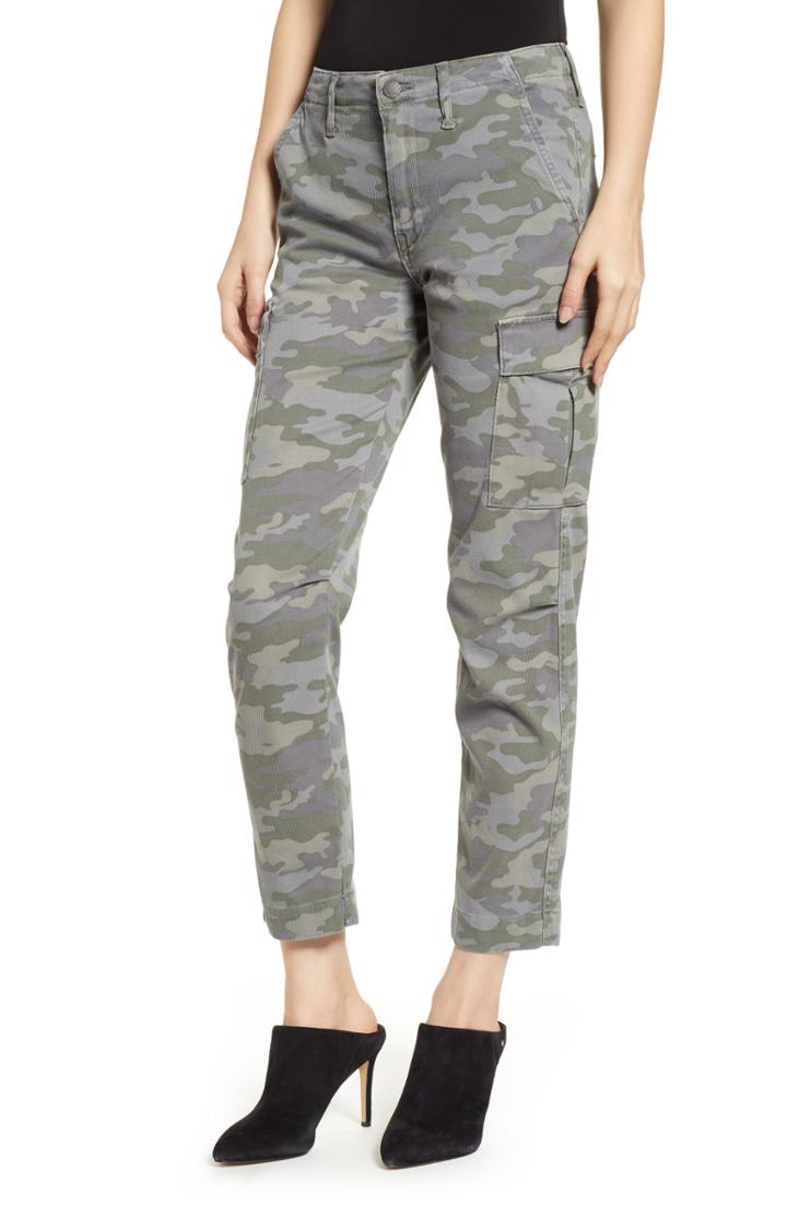 Women's Hudson Jane Slim Camo Cargo Pants - Green
