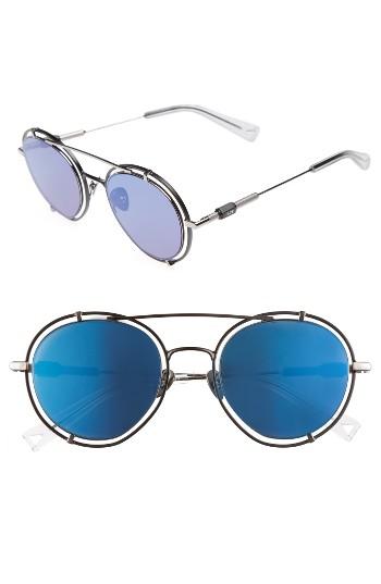 Women's Haze Pyn 55mm Mirrored Sunglasses - Black
