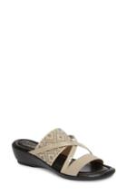 Women's Tuscany By Easy Street Palazzo Sandal N - Beige