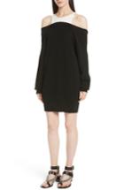 Women's T By Alexander Wang Bi-layer Knit Dress With Inner Tank - Black